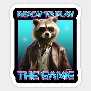 Funny Raccoon Boss Quote Sticker